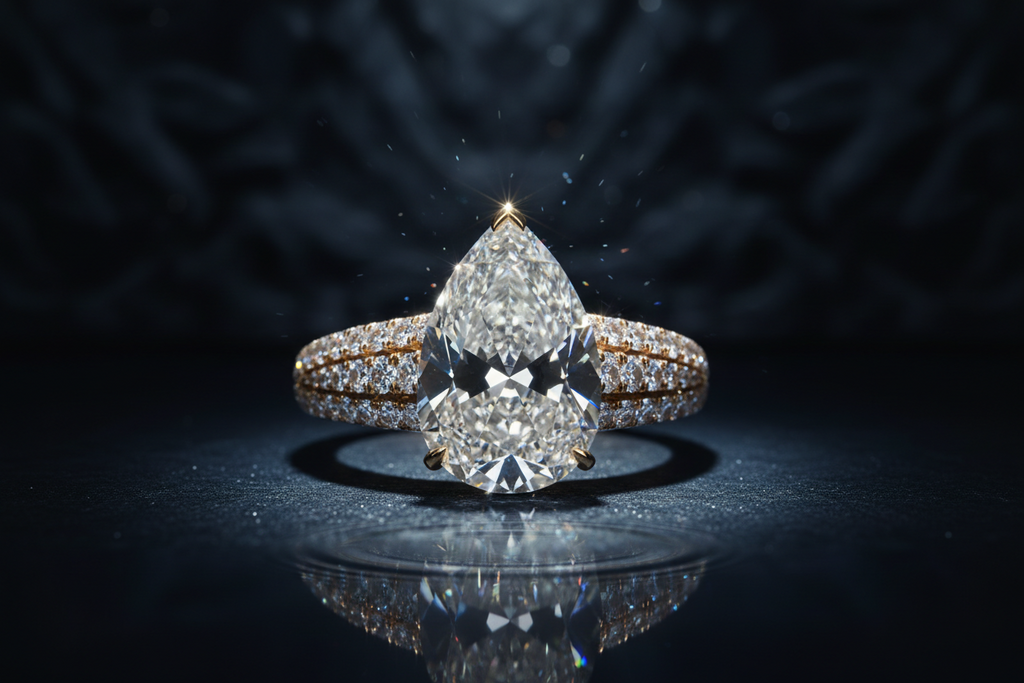 Avee Teardrop Diamond Ring