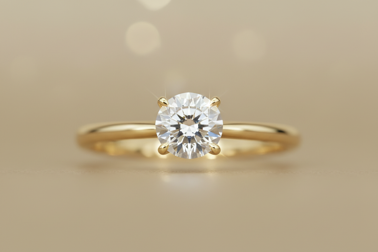 The Aura Solitaire Engagement Ring