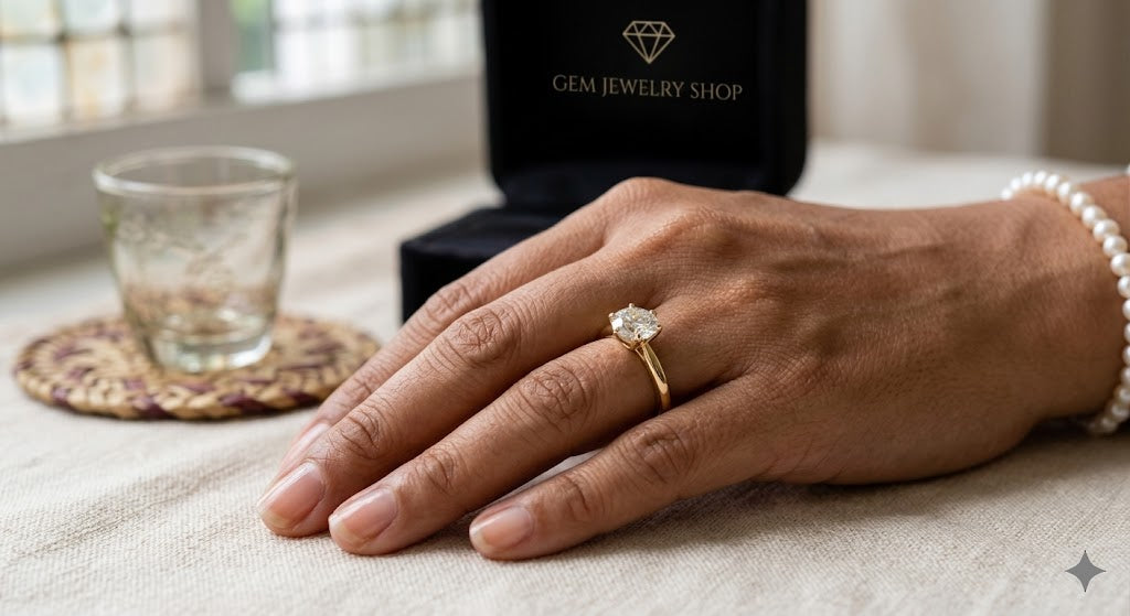 The Aura Solitaire Engagement Ring